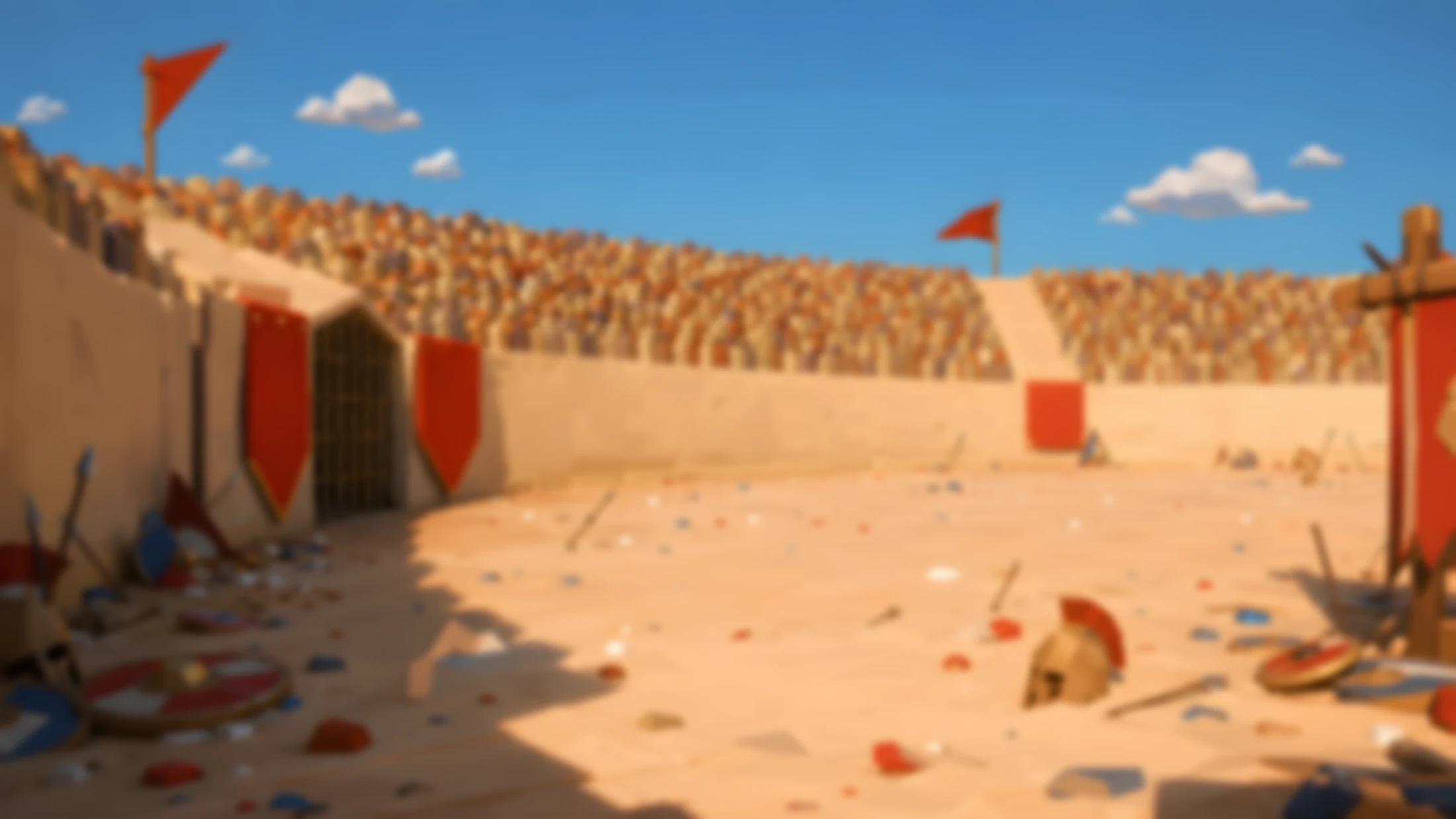 Sunlit arena