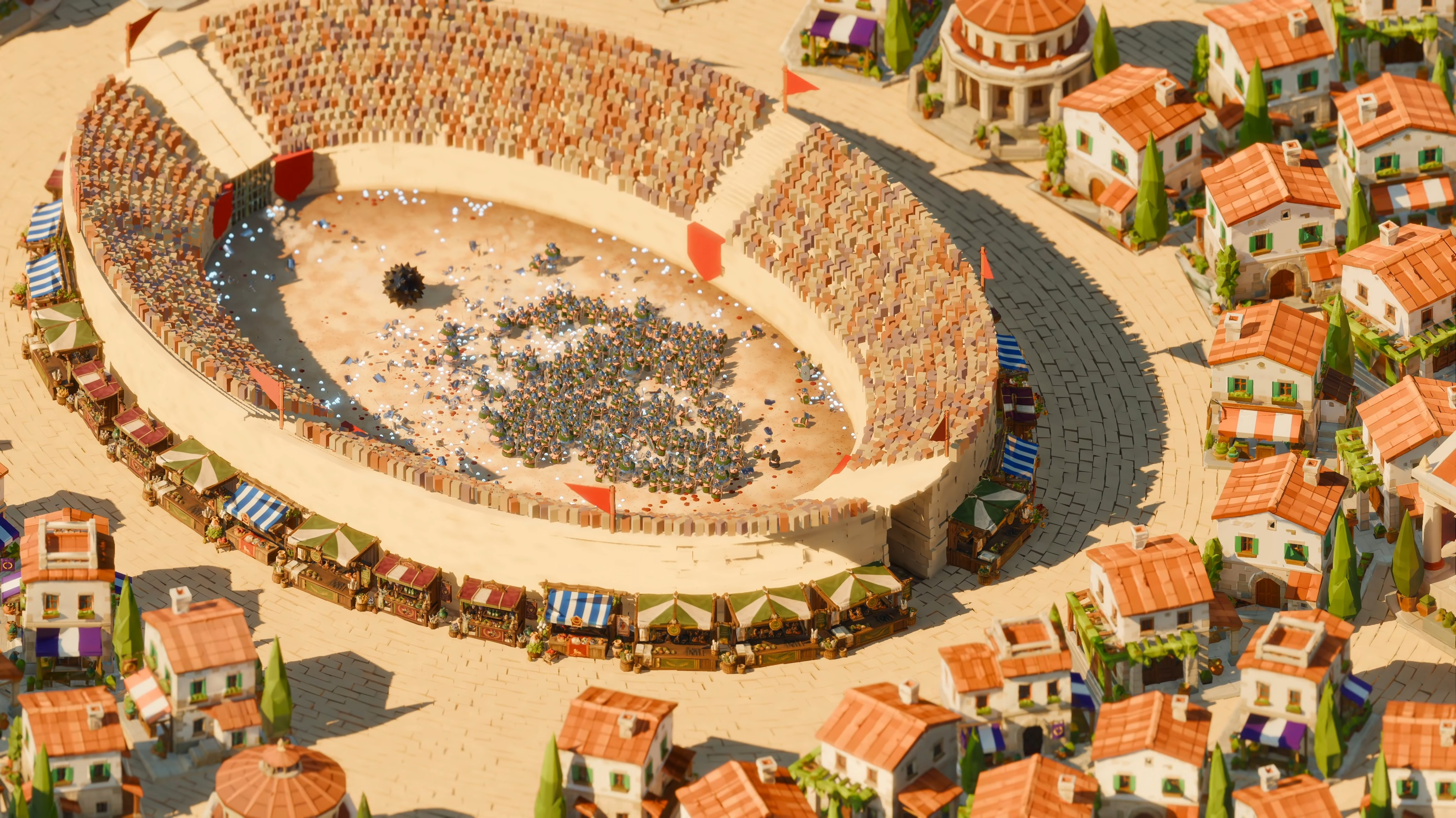 Mini Gladiators 4K battle formations screenshot